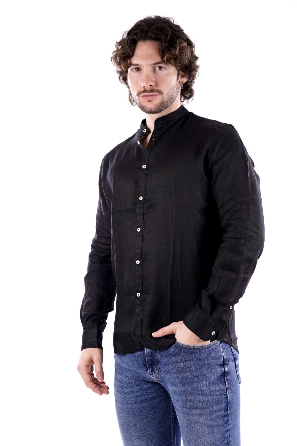 Philo Tinto Camicia Nera Da Uomo