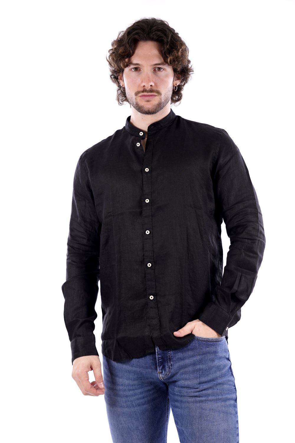 Philo Tinto Camicia Nera Da Uomo