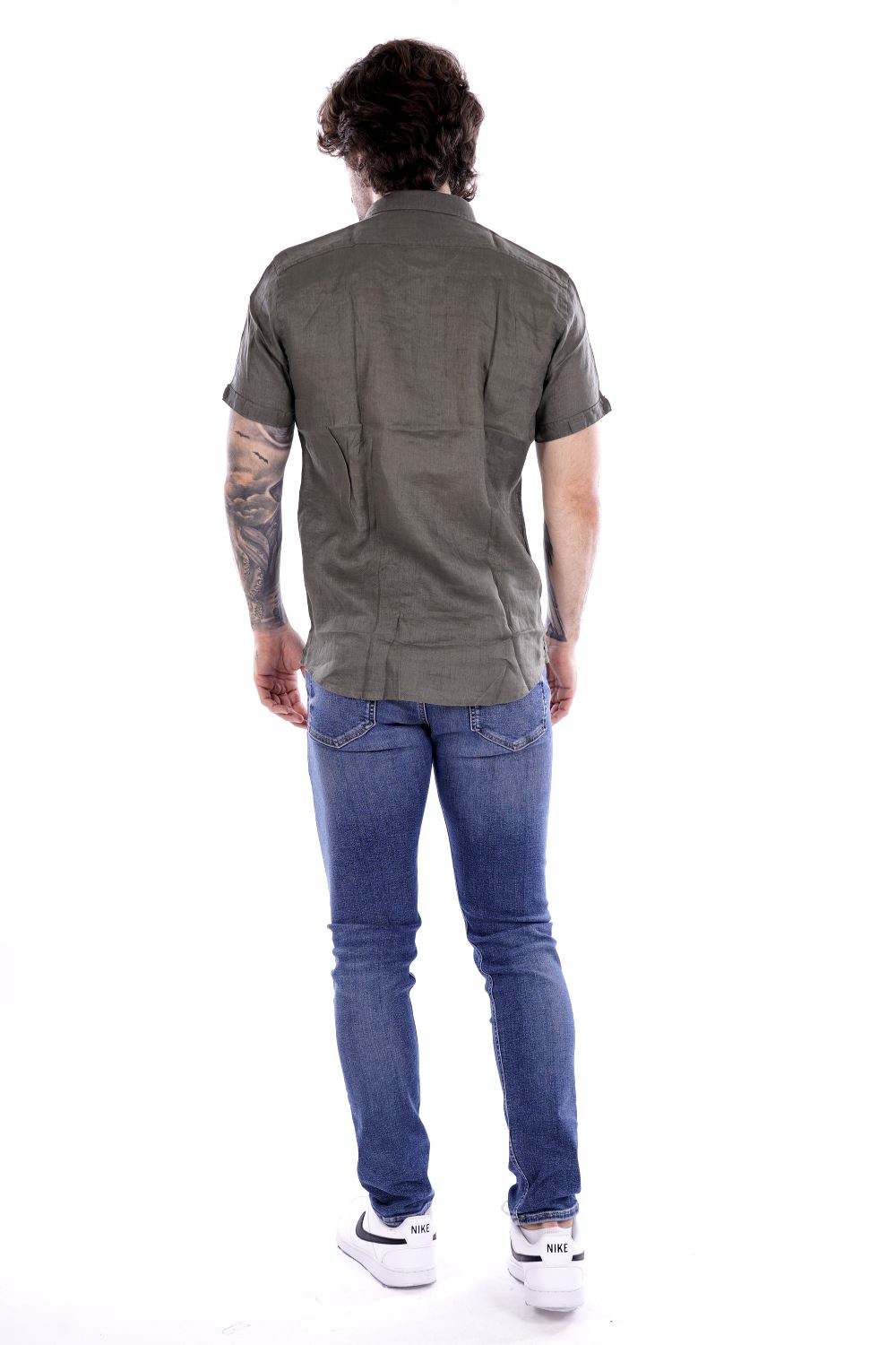 Philo Tinto Camicia Verde Da Uomo