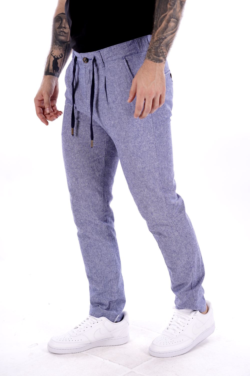 Philo Tinto Pantalone Blu Da Uomo