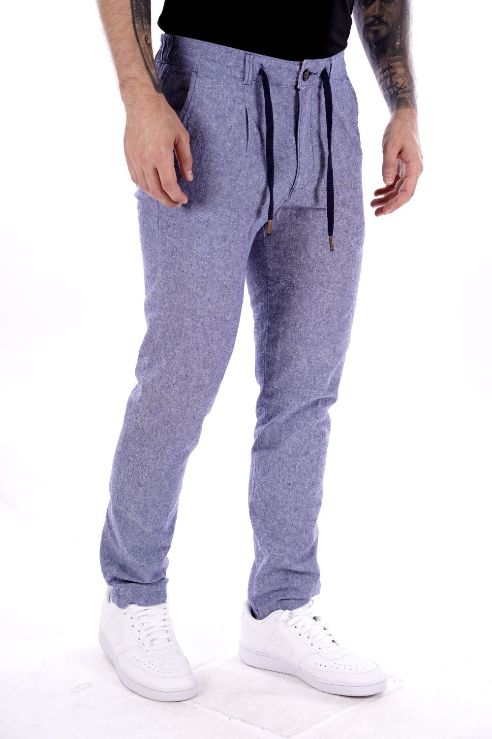 Philo Tinto Pantalone Blu Da Uomo