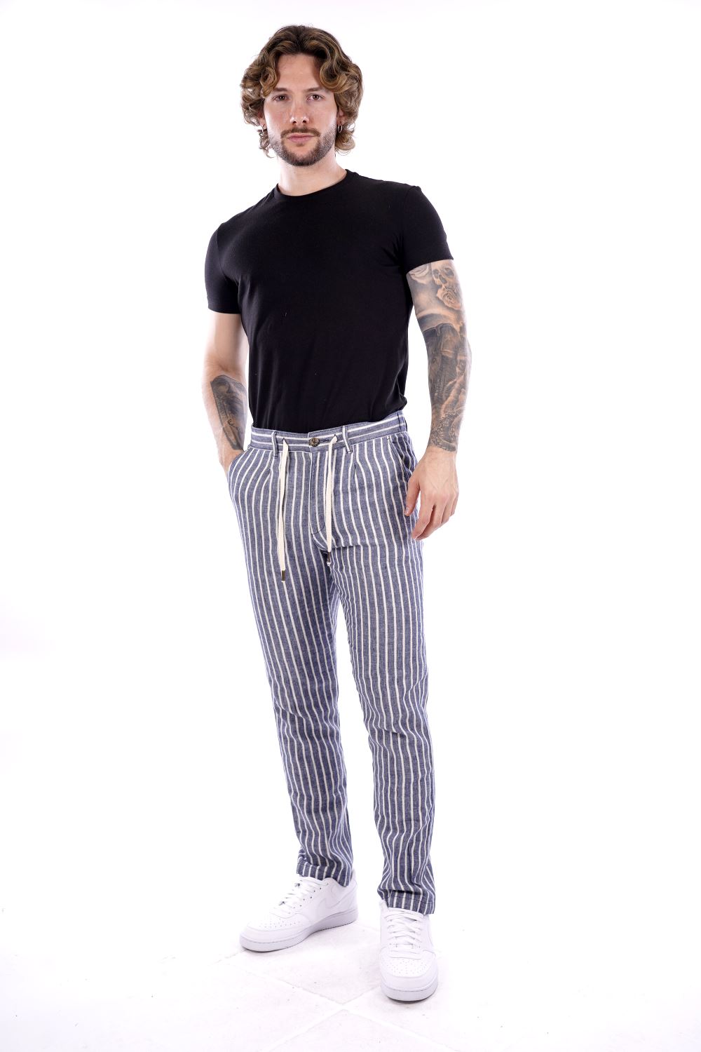 Philo Tinto Pantalone Blu Da Uomo