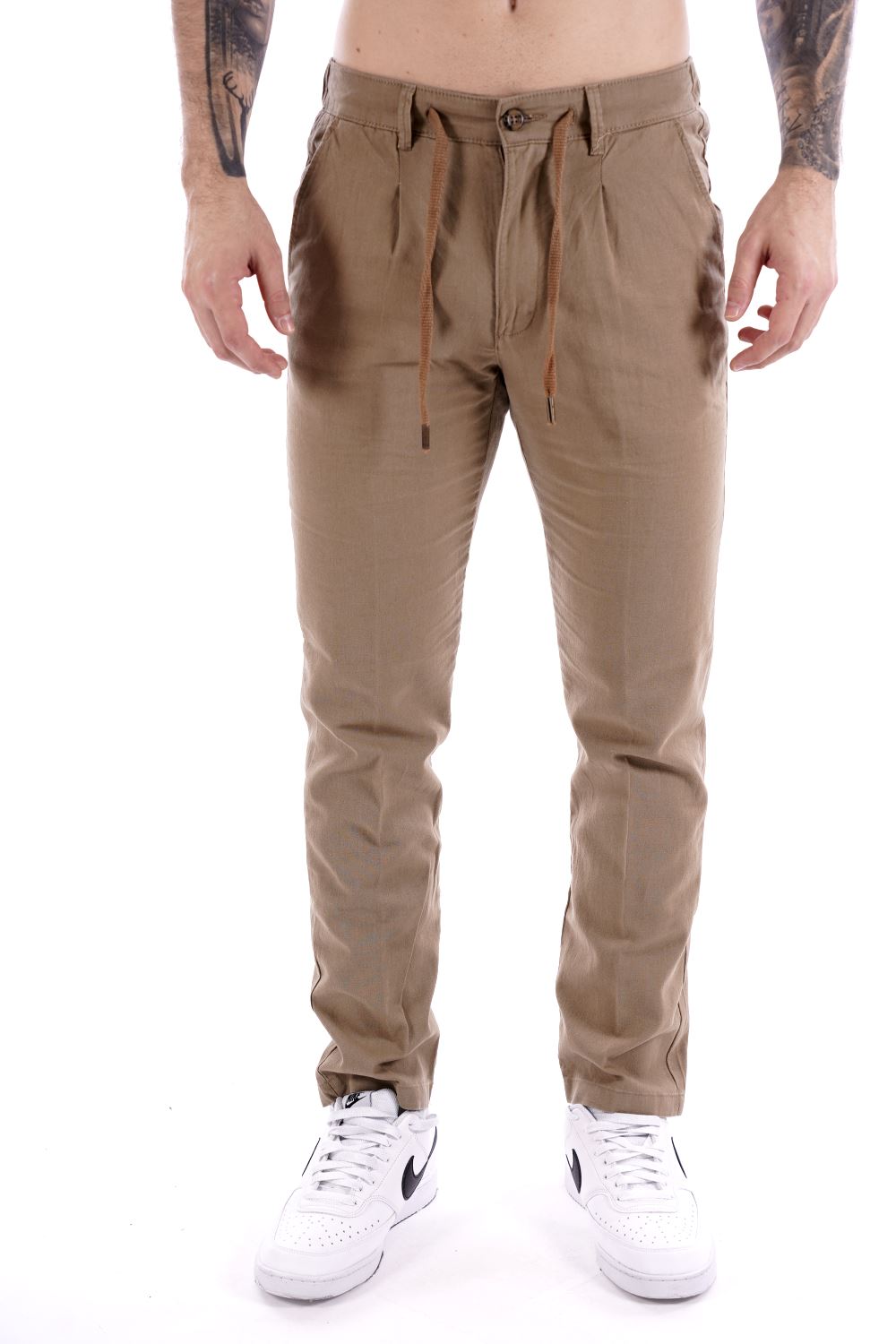 Philo Tinto Pantalone Beige Da Uomo