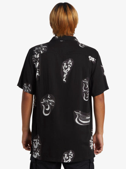 Quiksilver Camicia Nera Da Uomo