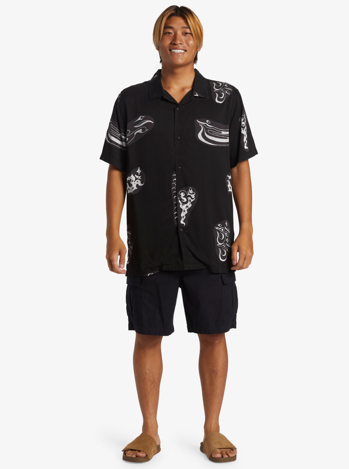 Quiksilver Camicia Nera Da Uomo