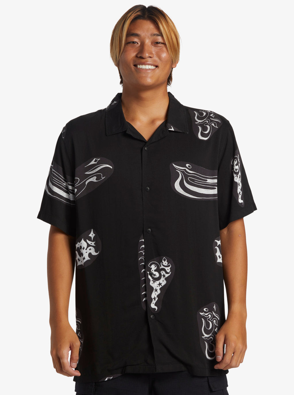 Quiksilver Camicia Nera Da Uomo
