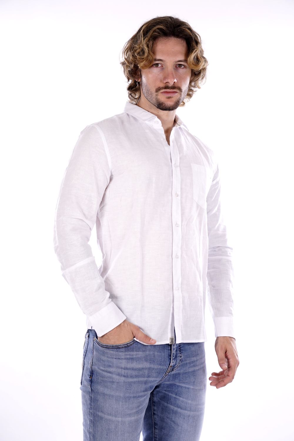 Camicia SMITHY'S da Uomo - bianco SS24MCA401WHT