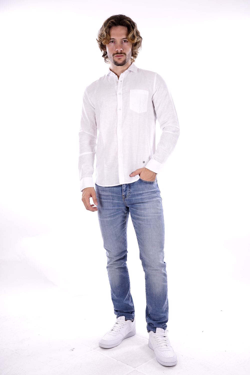 Camicia SMITHY'S da Uomo - bianco SS24MCA401WHT