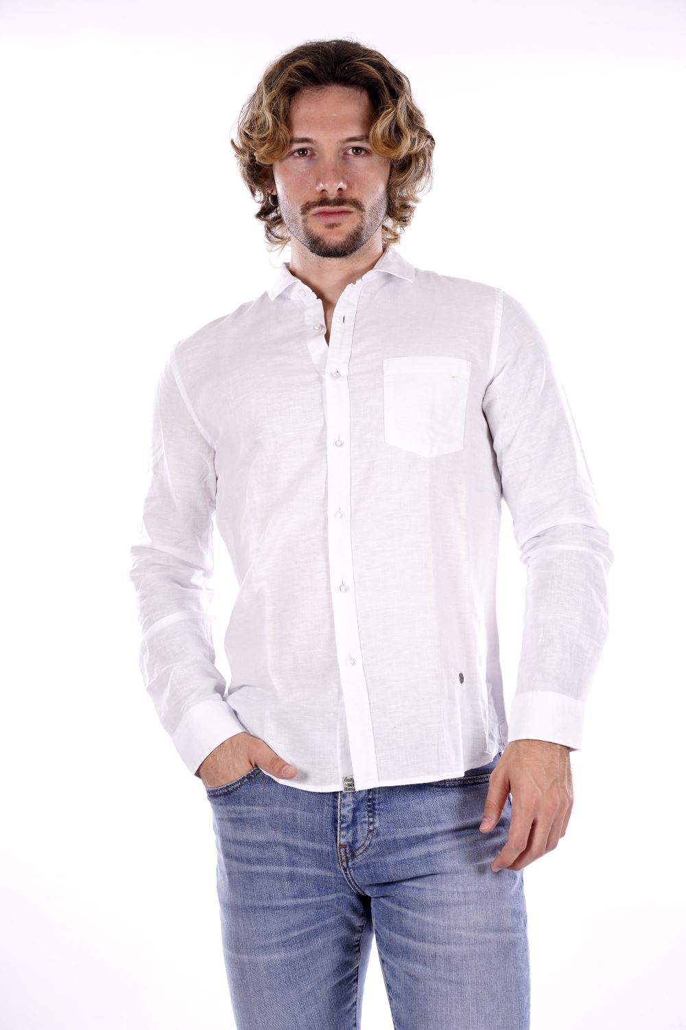 Camicia SMITHY'S da Uomo - bianco SS24MCA401WHT