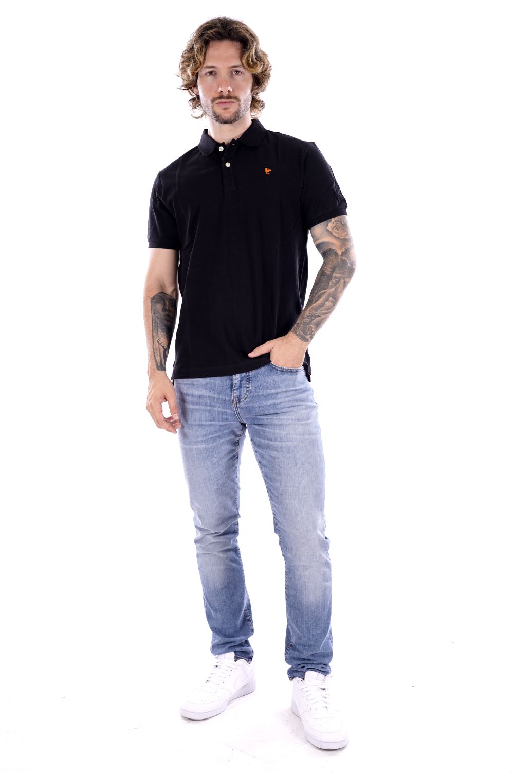 Polo SMITHY'S da Uomo - nero SS24MPL151BLK