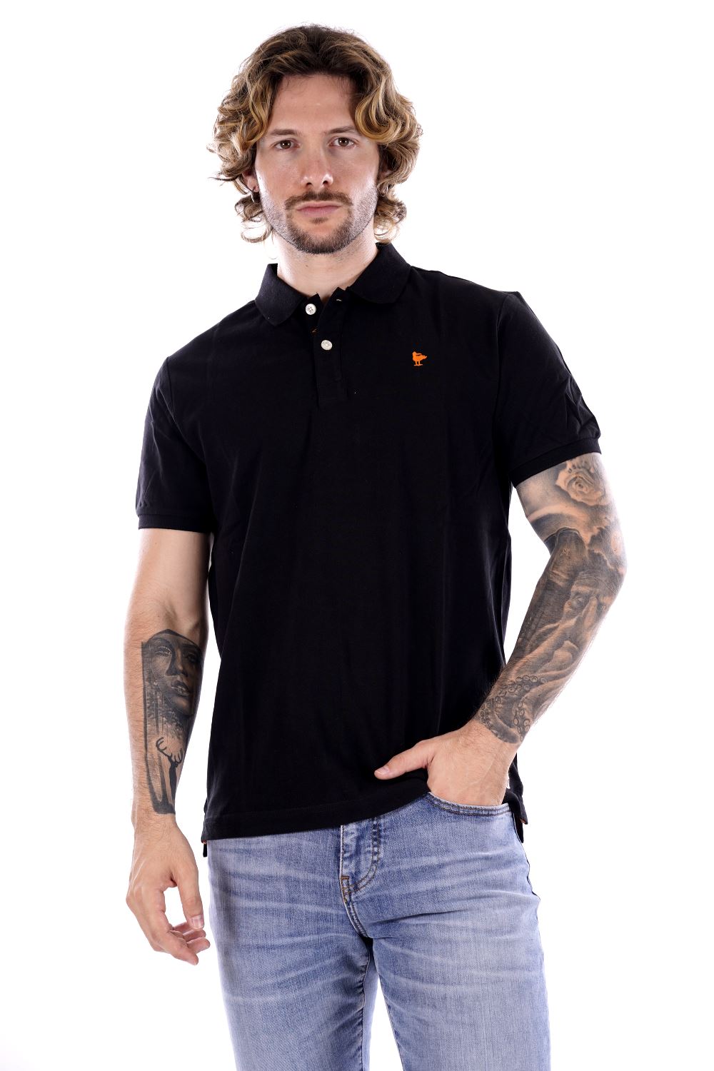 Polo SMITHY'S da Uomo - nero SS24MPL151BLK
