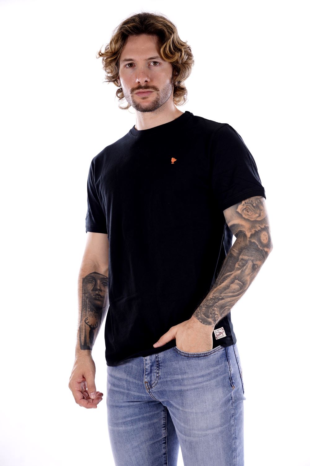 T-shirt SMITHY'S da Uomo - nero SS24MTS101BLK