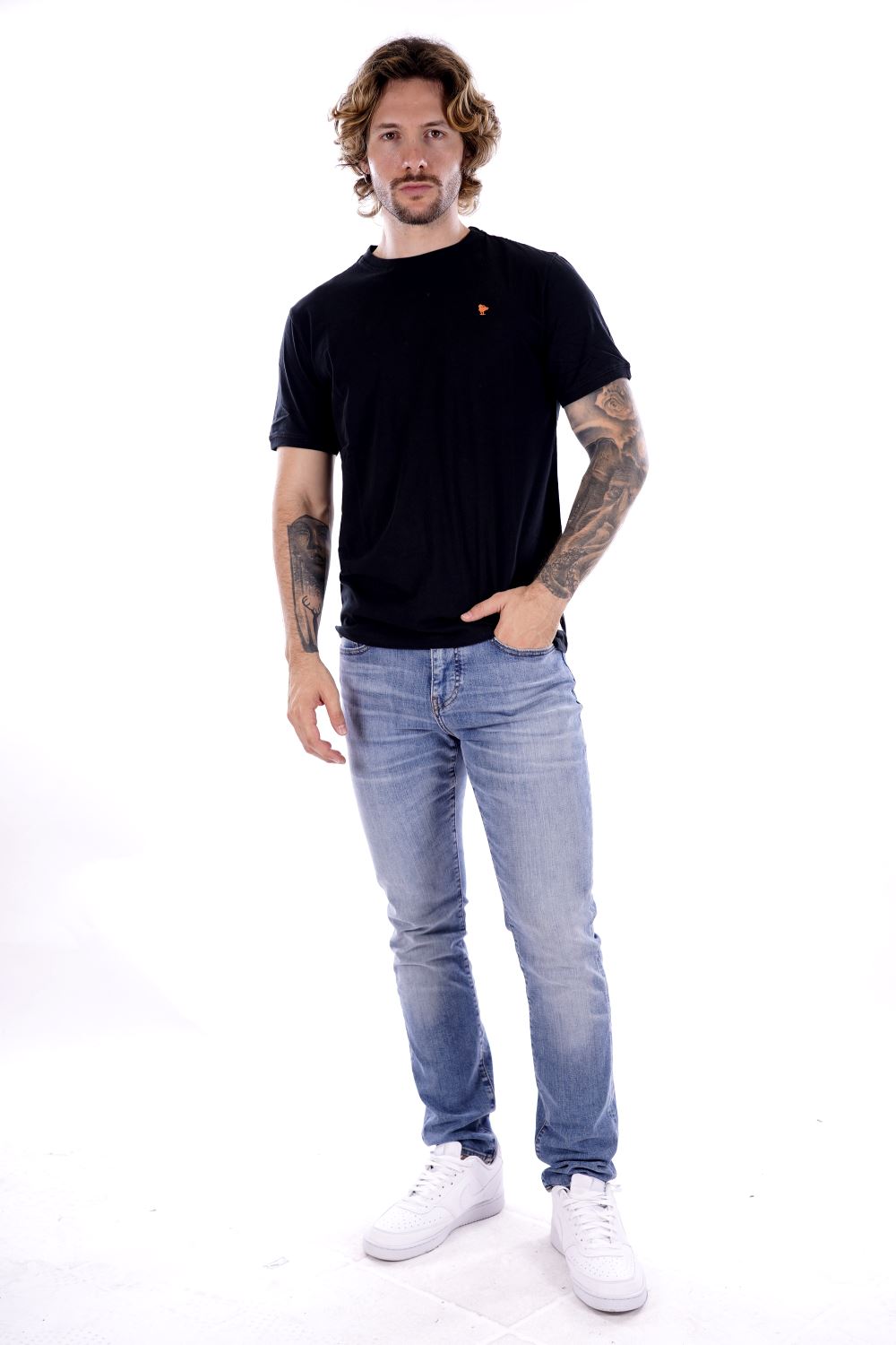 T-shirt SMITHY'S da Uomo - nero SS24MTS101BLK