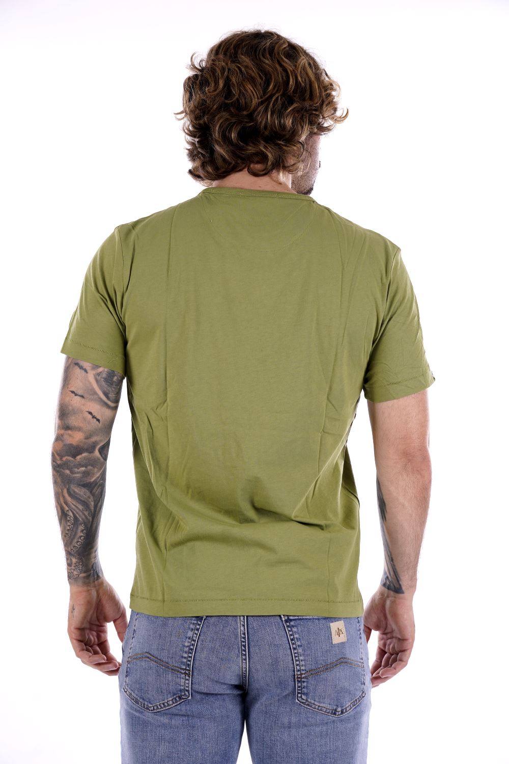 T-shirt SMITHY'S da Uomo - verde SS24MTS105OLIVES