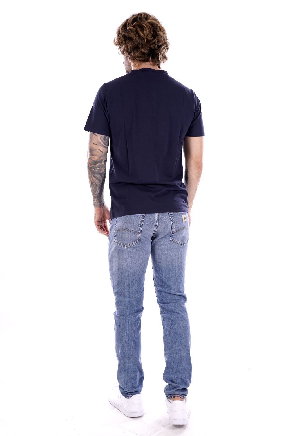 T-shirt SMITHY'S da Uomo - blu SS24MTS114NAVY
