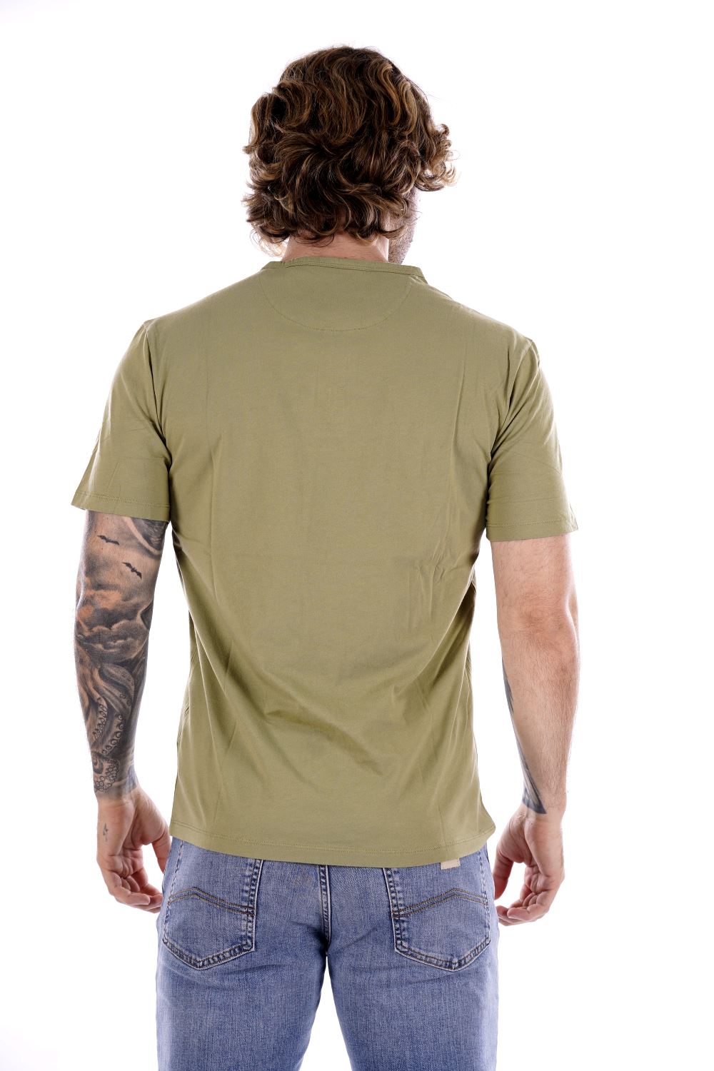 T-shirt SMITHY'S da Uomo - verde SS24MTS114OLIVES