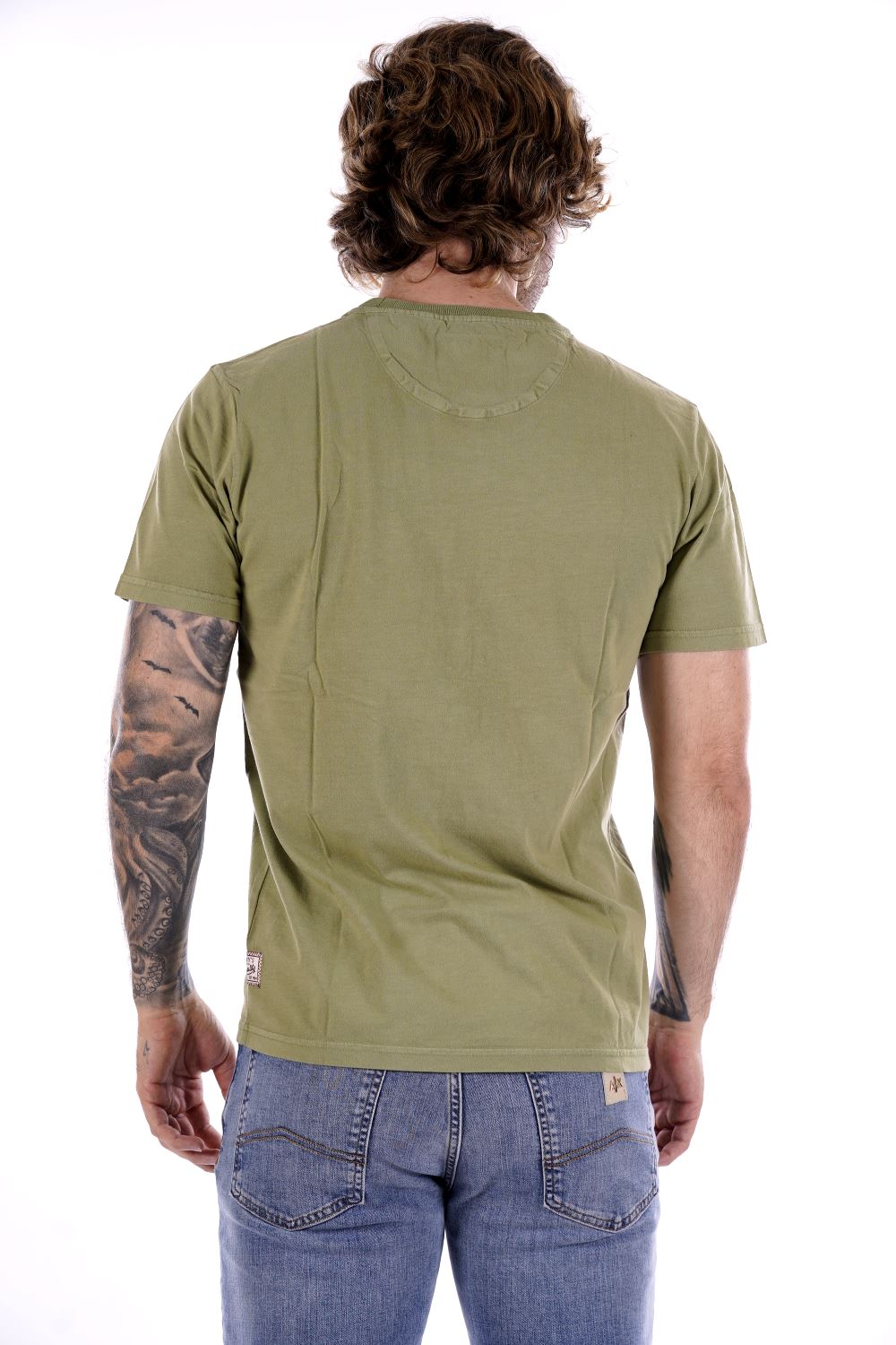 T-shirt SMITHY'S da Uomo - verde SS24MTS116OLIVES