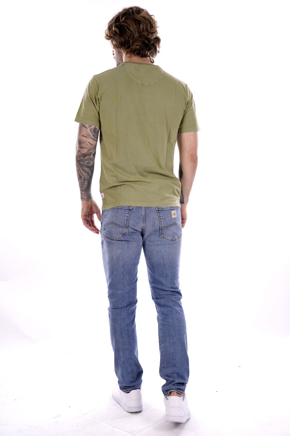 T-shirt SMITHY'S da Uomo - verde SS24MTS116OLIVES