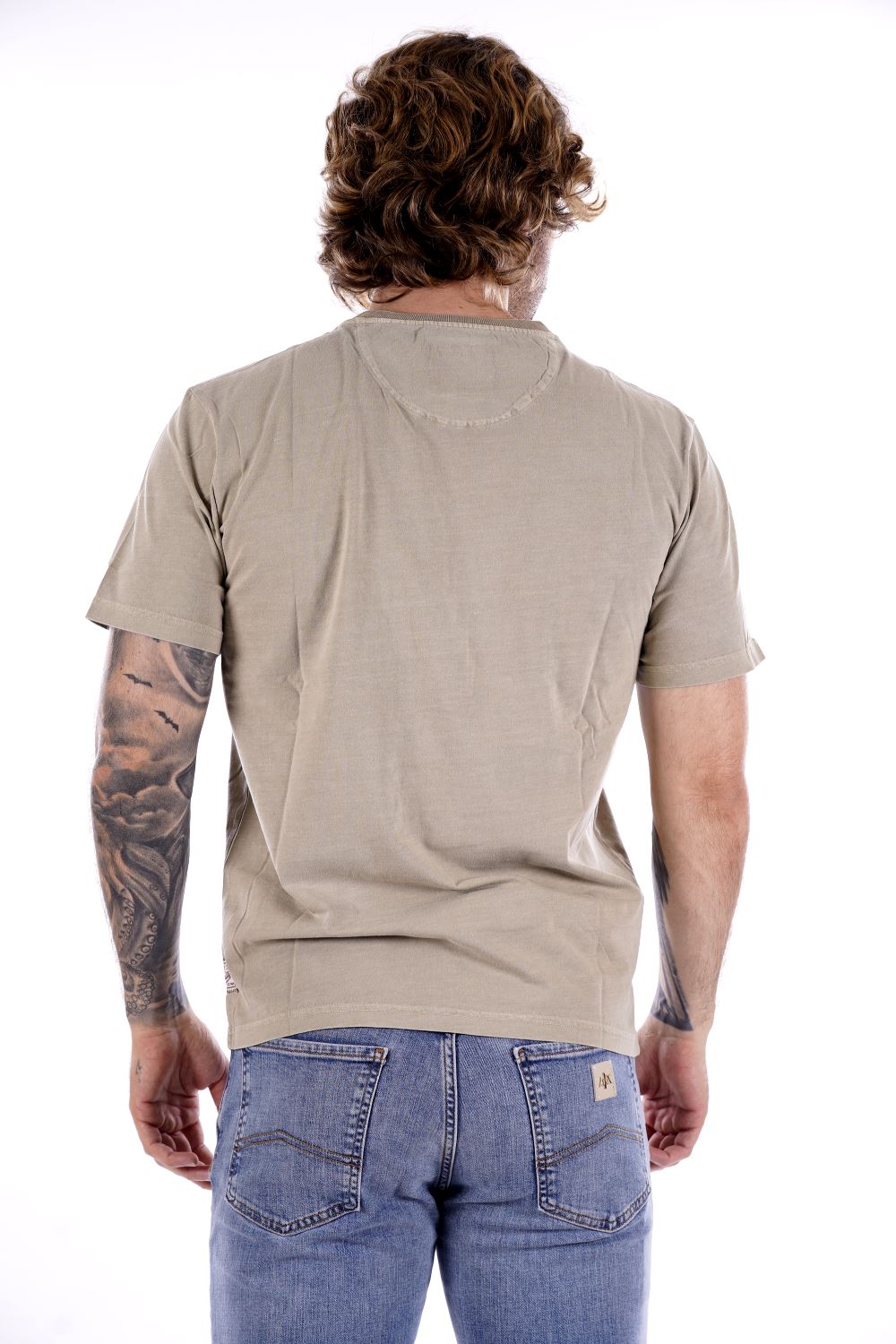 T-shirt SMITHY'S da Uomo - marrone SS24MTS116TAUPES