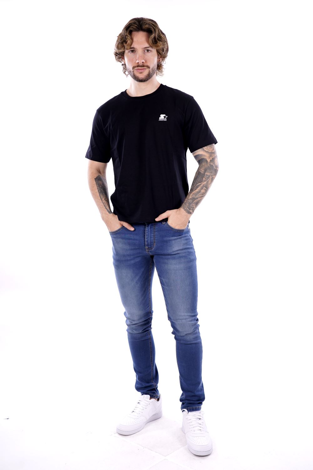 T-shirt STARTER da Uomo - nero ST74031BLK