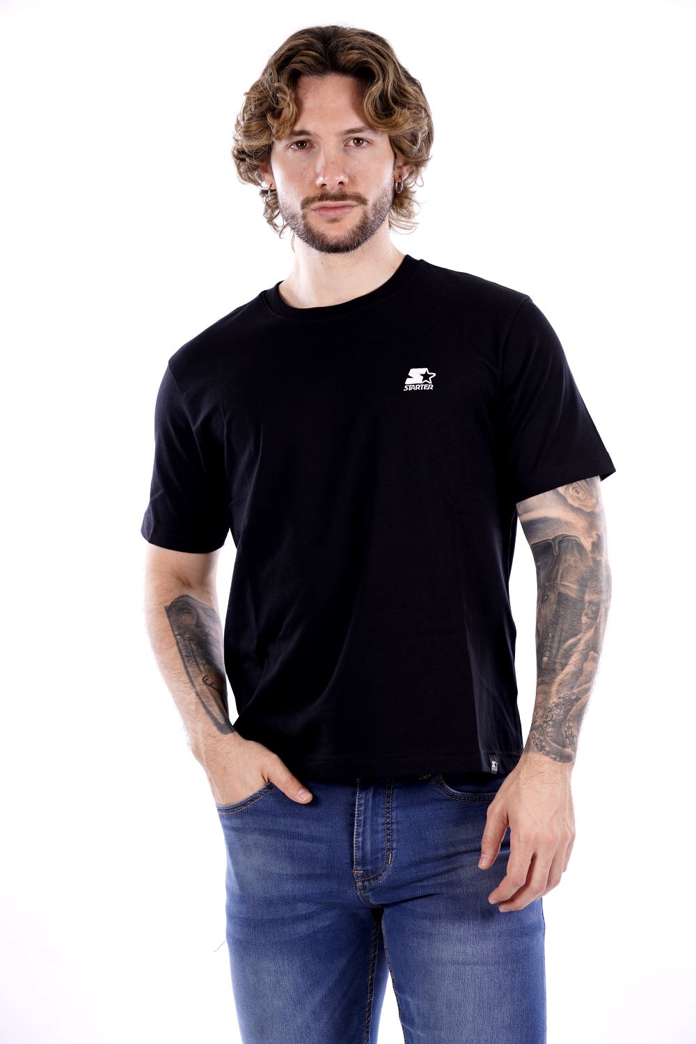 T-shirt STARTER da Uomo - nero ST74031BLK