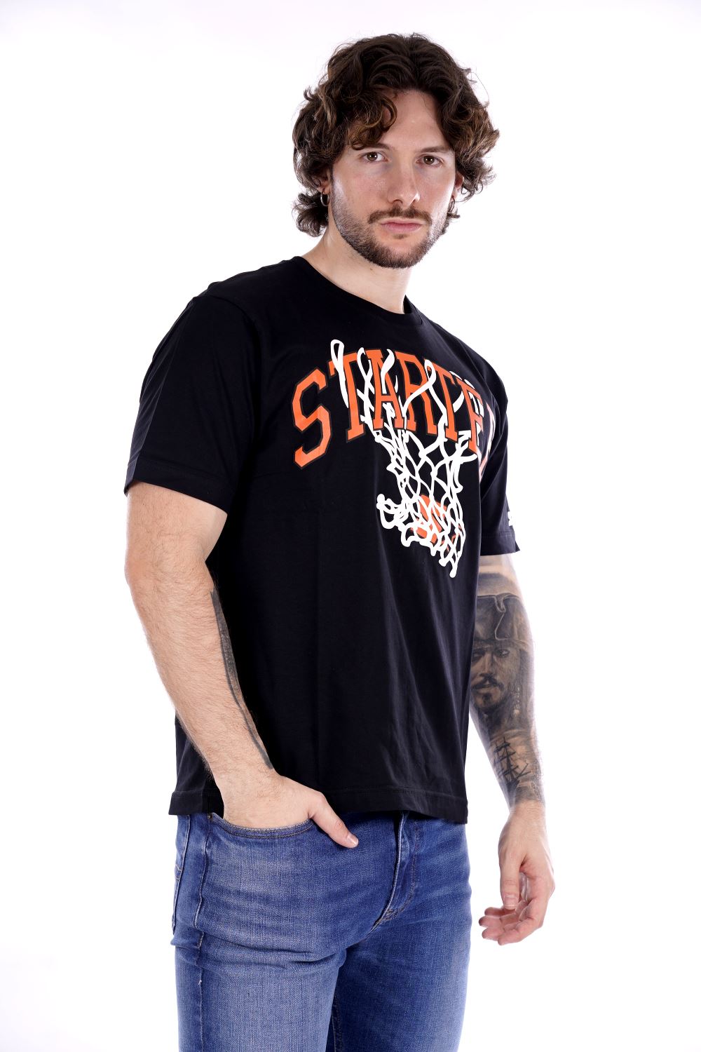 Starter T-shirt Nera Da Uomo