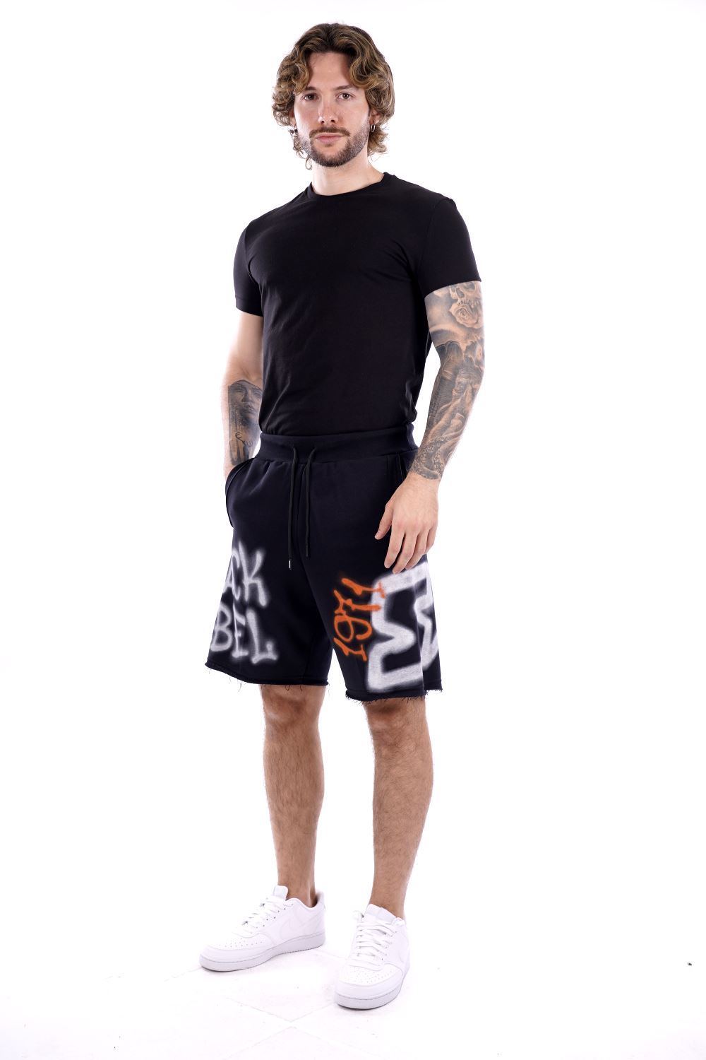 Bermuda STARTER da Uomo - nero ST74075BLK