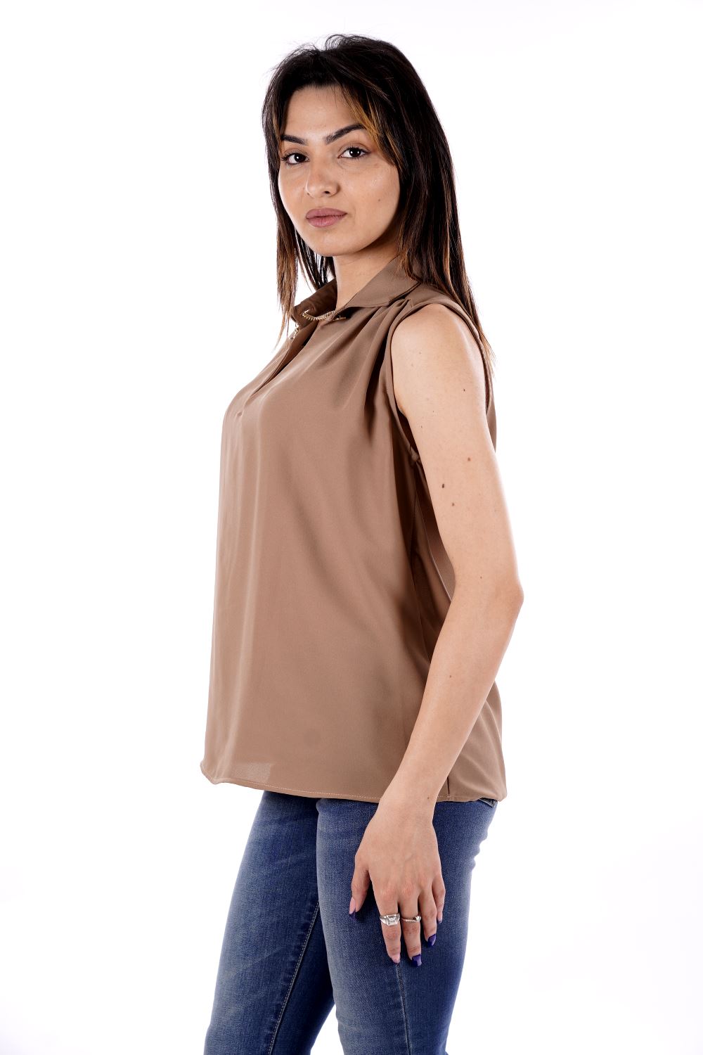 Camicia TAKE TWO da Donna - beige DKE7826CAMMELLO