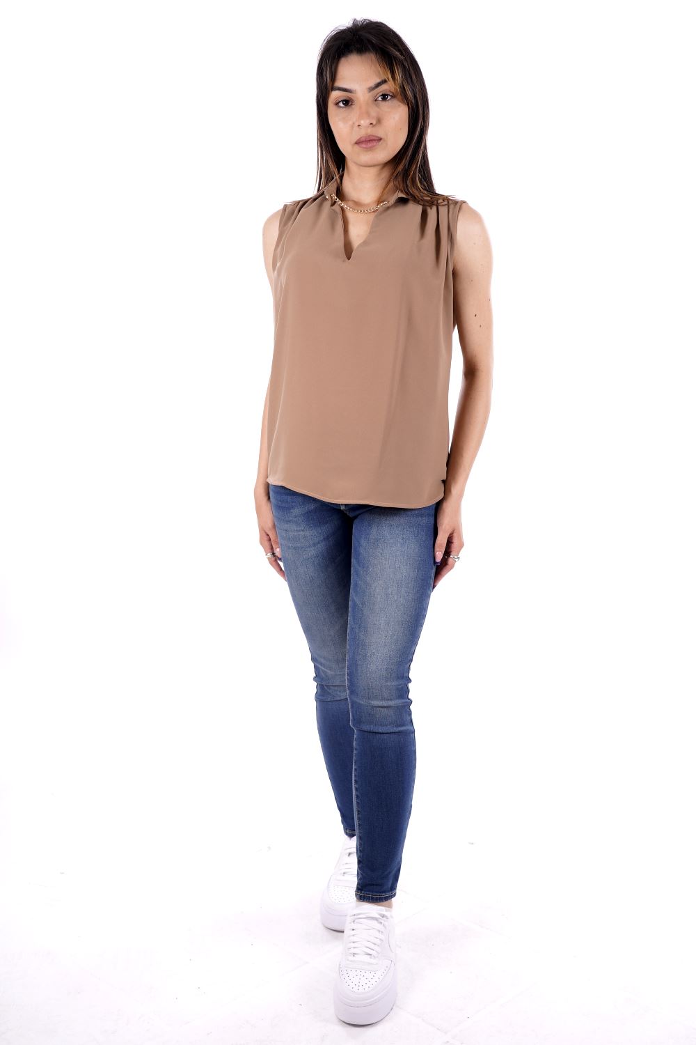 Camicia TAKE TWO da Donna - beige DKE7826CAMMELLO