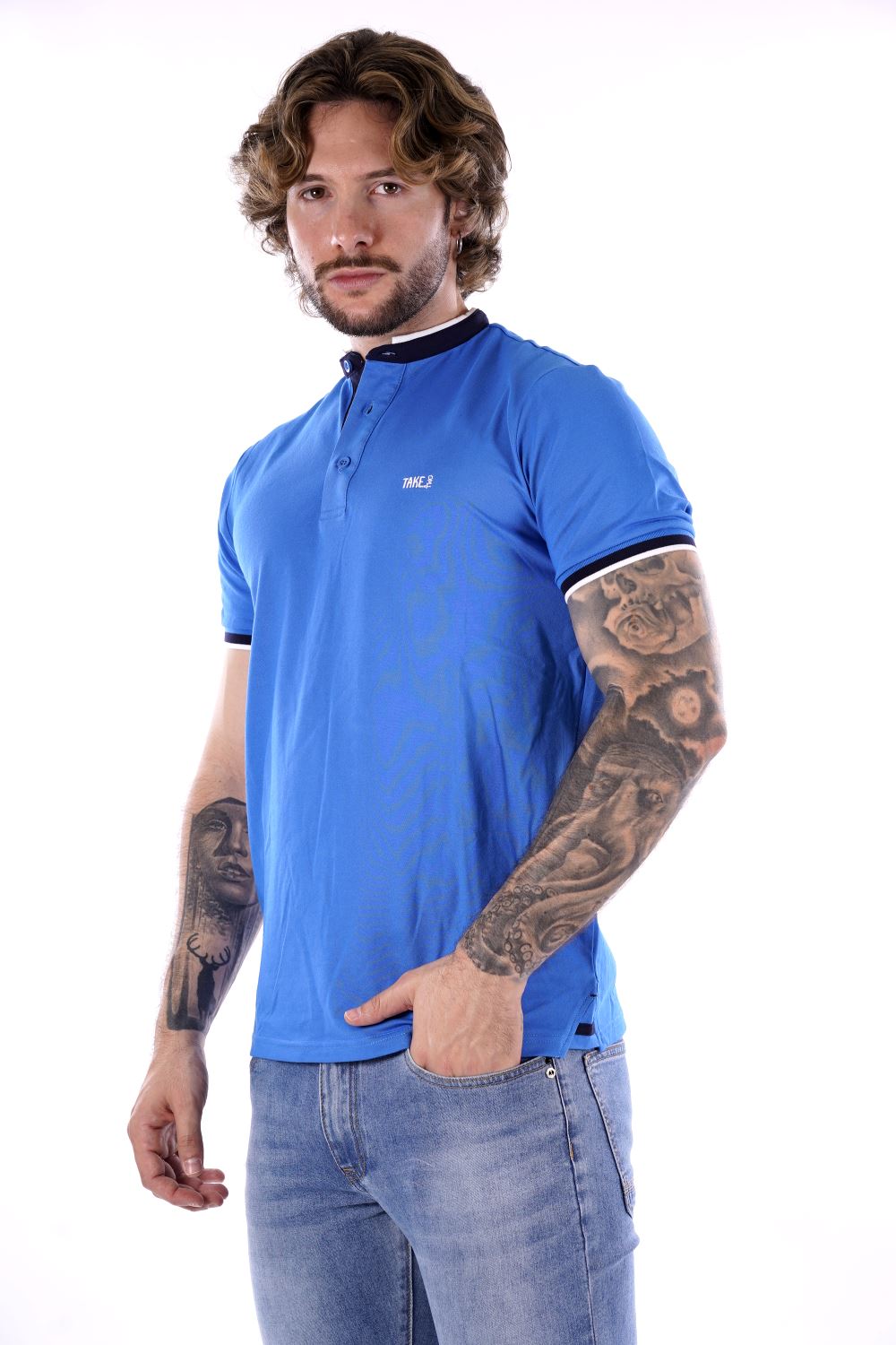 Polo TAKE TWO da Uomo - blu UKE4904ROYAL