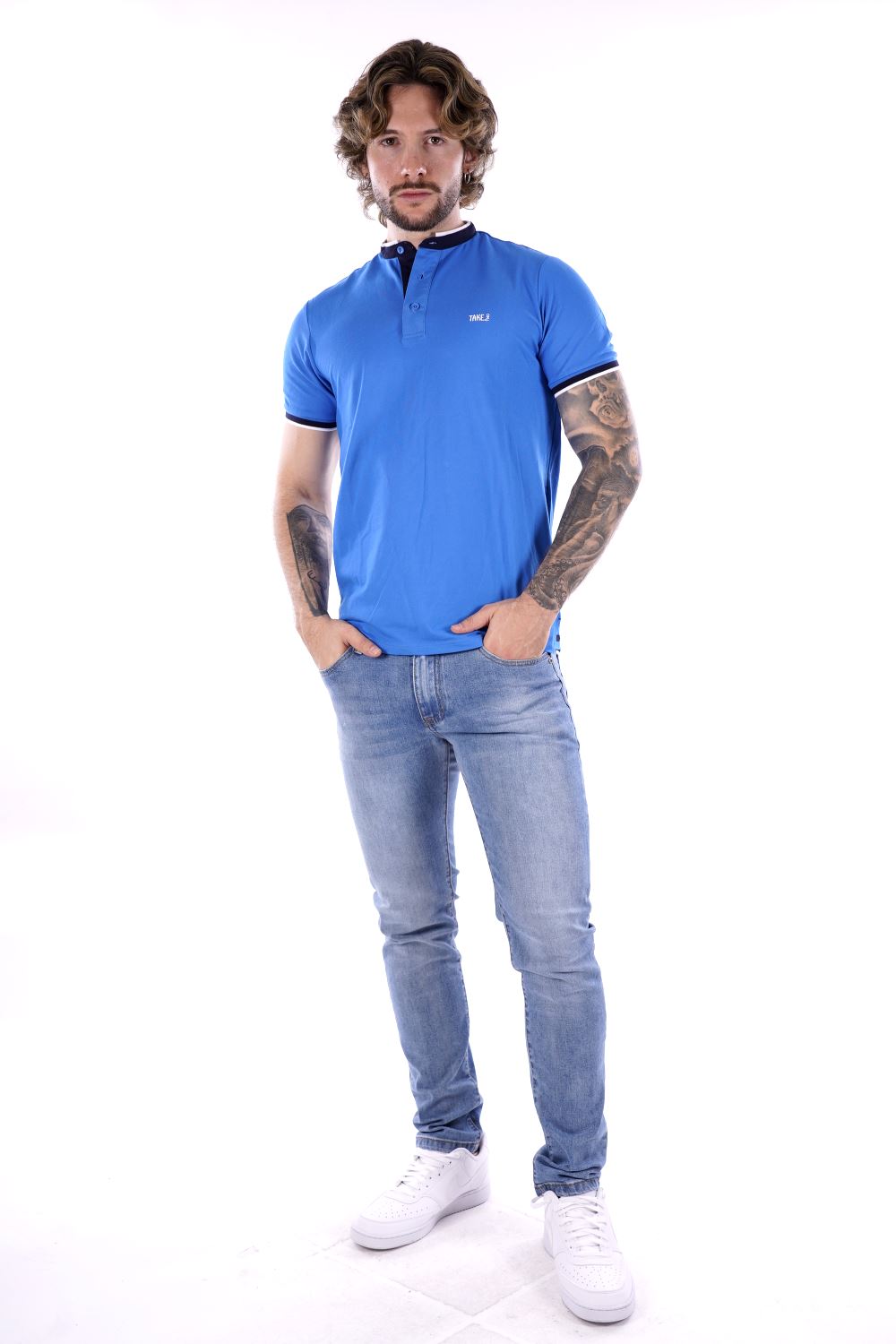 Polo TAKE TWO da Uomo - blu UKE4904ROYAL