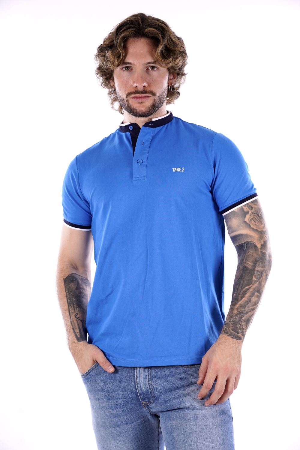 Polo TAKE TWO da Uomo - blu UKE4904ROYAL