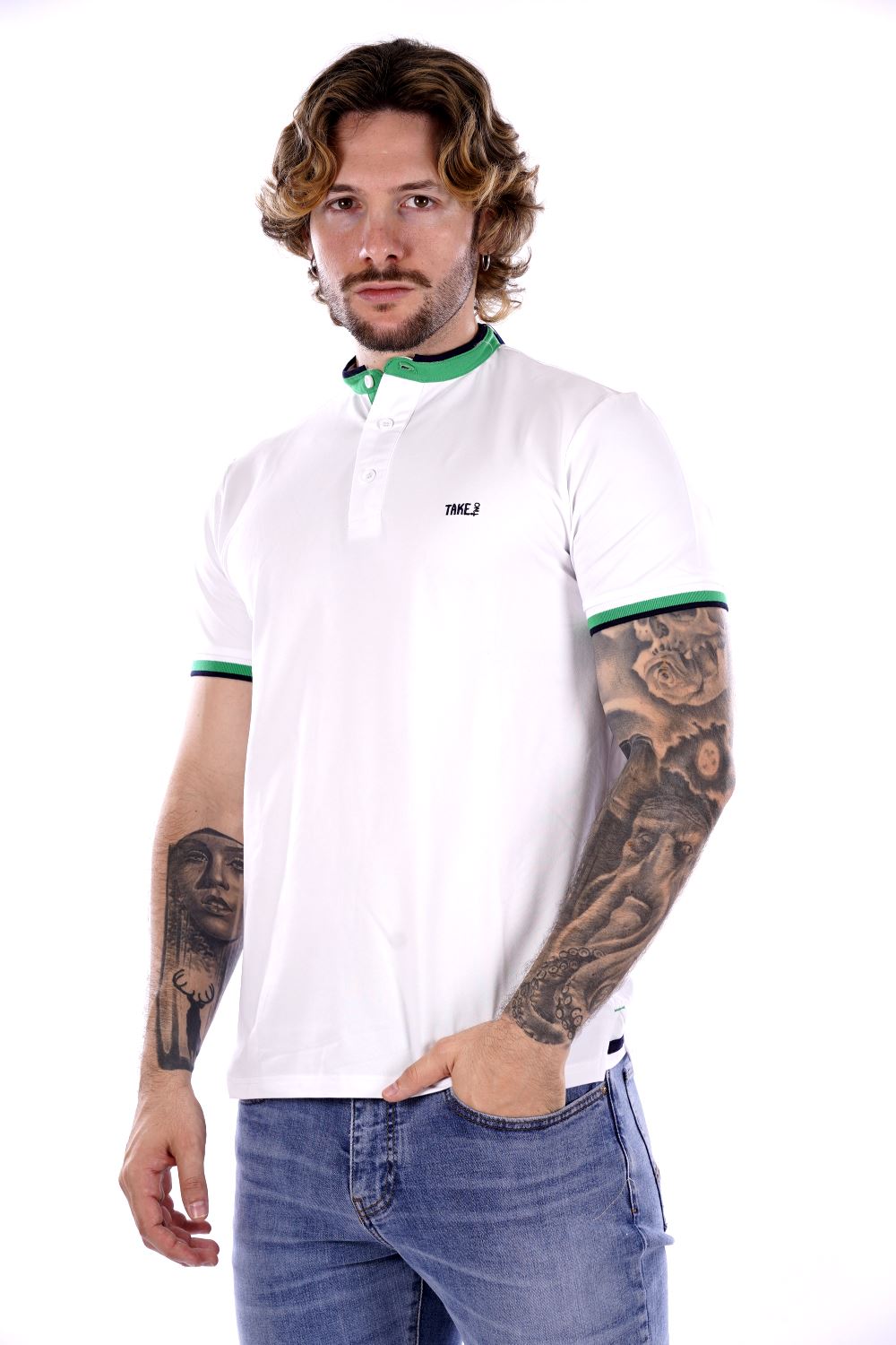 Polo TAKE TWO da Uomo - bianco UKE4904WHT