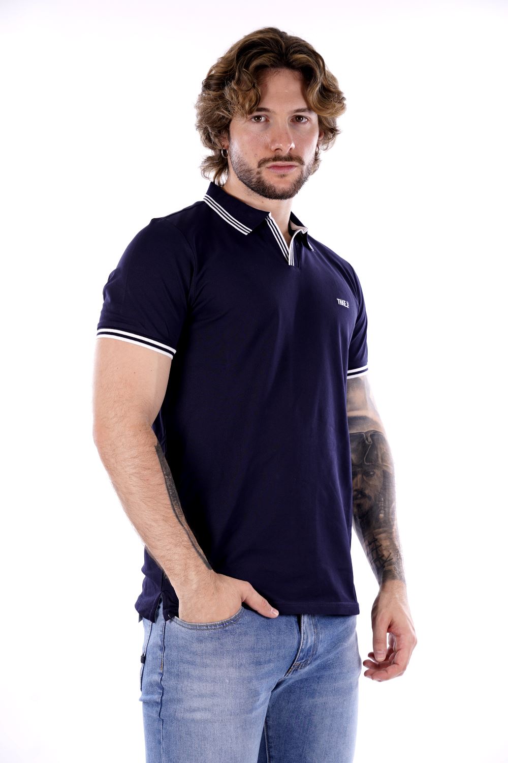 Polo TAKE TWO da Uomo - blu UKE4905BLU