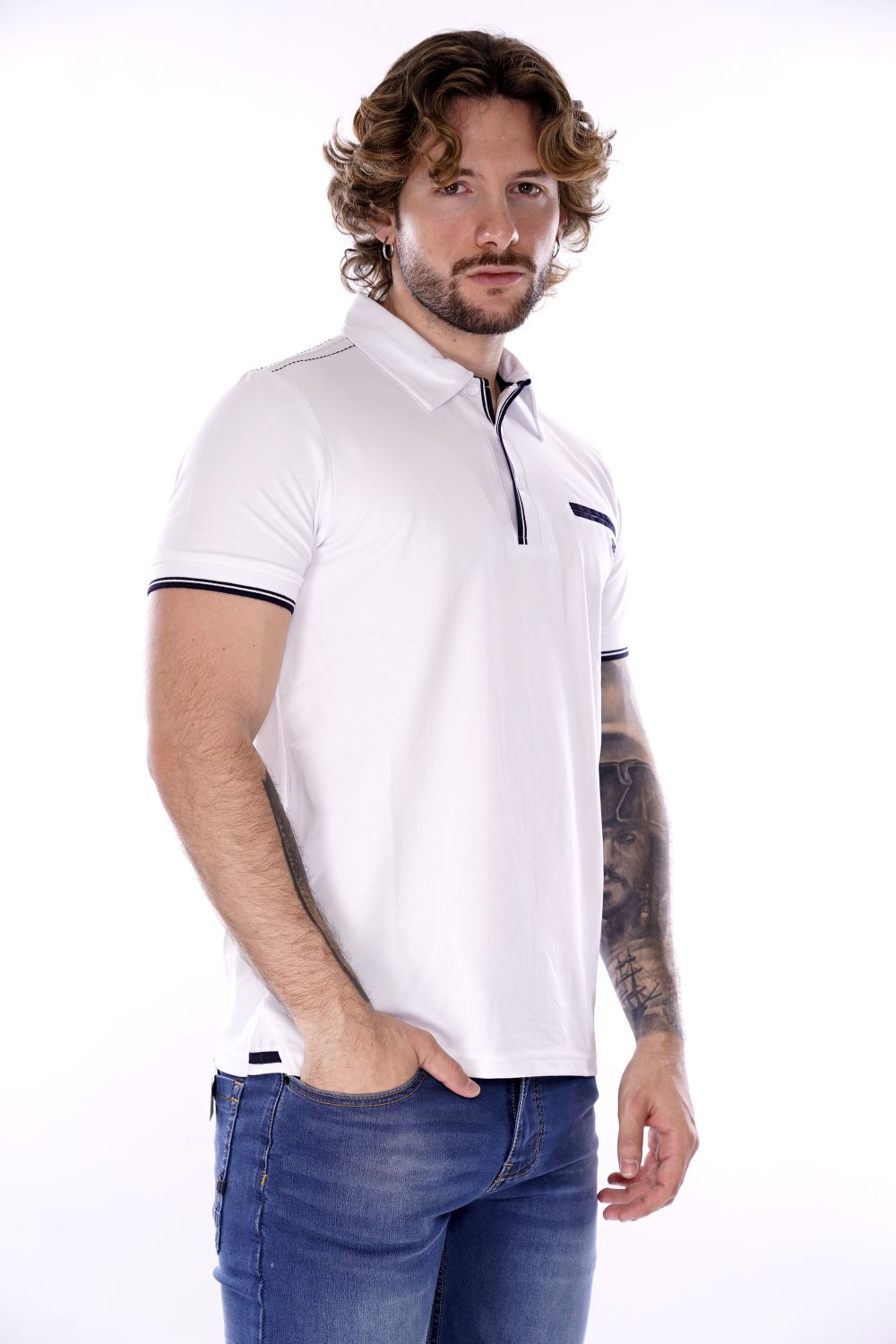 Polo TAKE TWO da Uomo - bianco UKE4912WHT