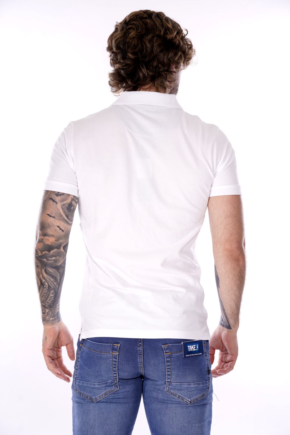 Polo YES-ZEE da Uomo - bianco T712S8000101