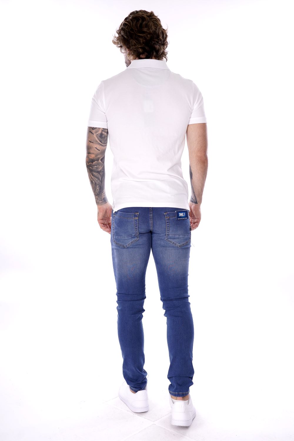Polo YES-ZEE da Uomo - bianco T712S8000101