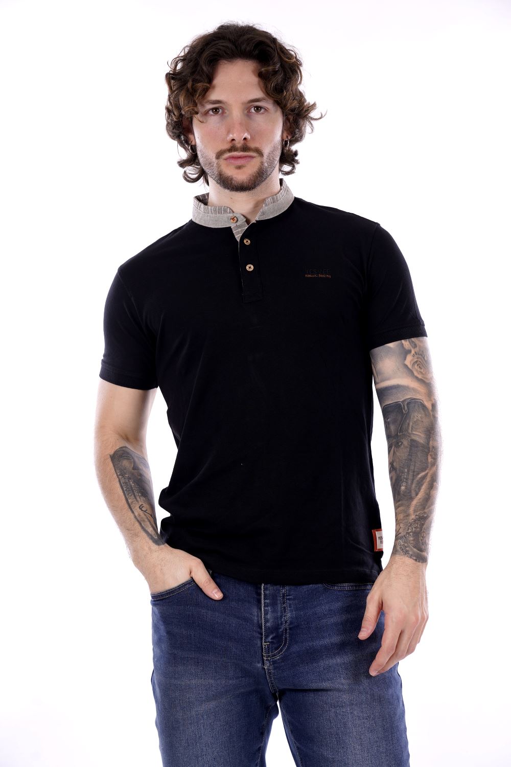 T-shirt Nera Da Uomo