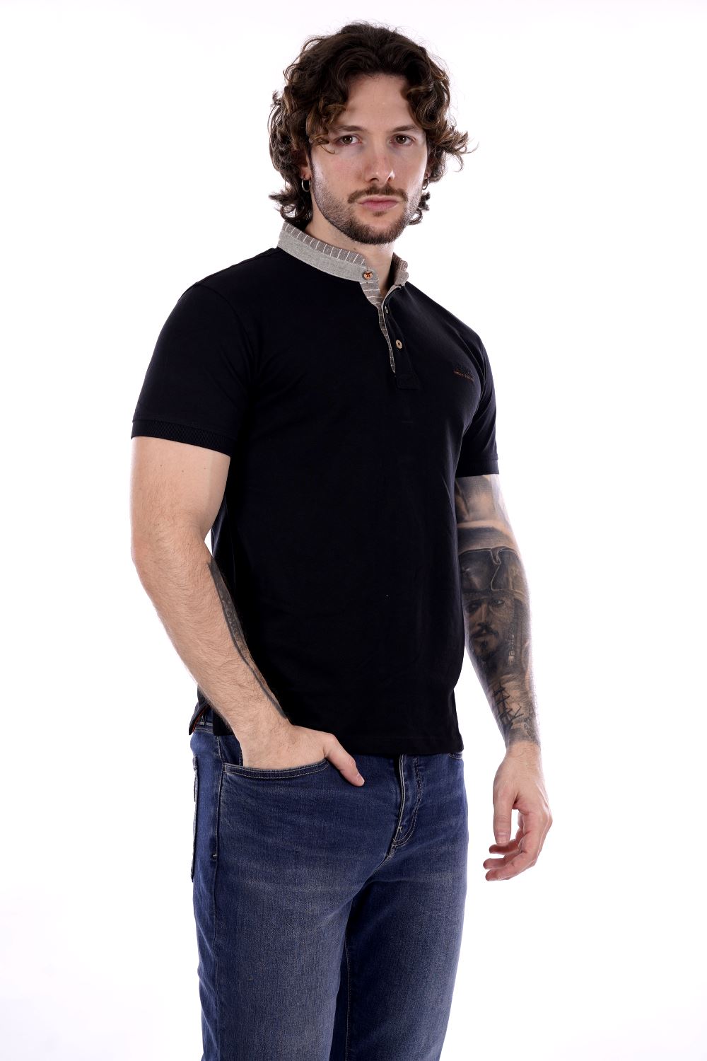 T-shirt Nera Da Uomo