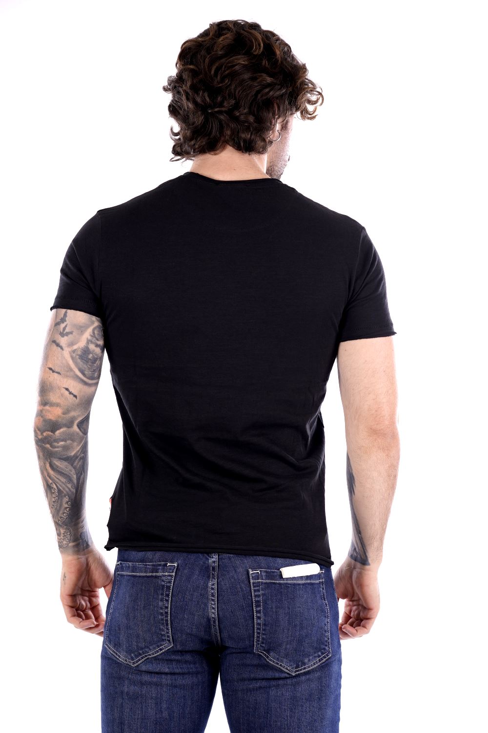 T-shirt YES-ZEE da Uomo - nero T722TL000801