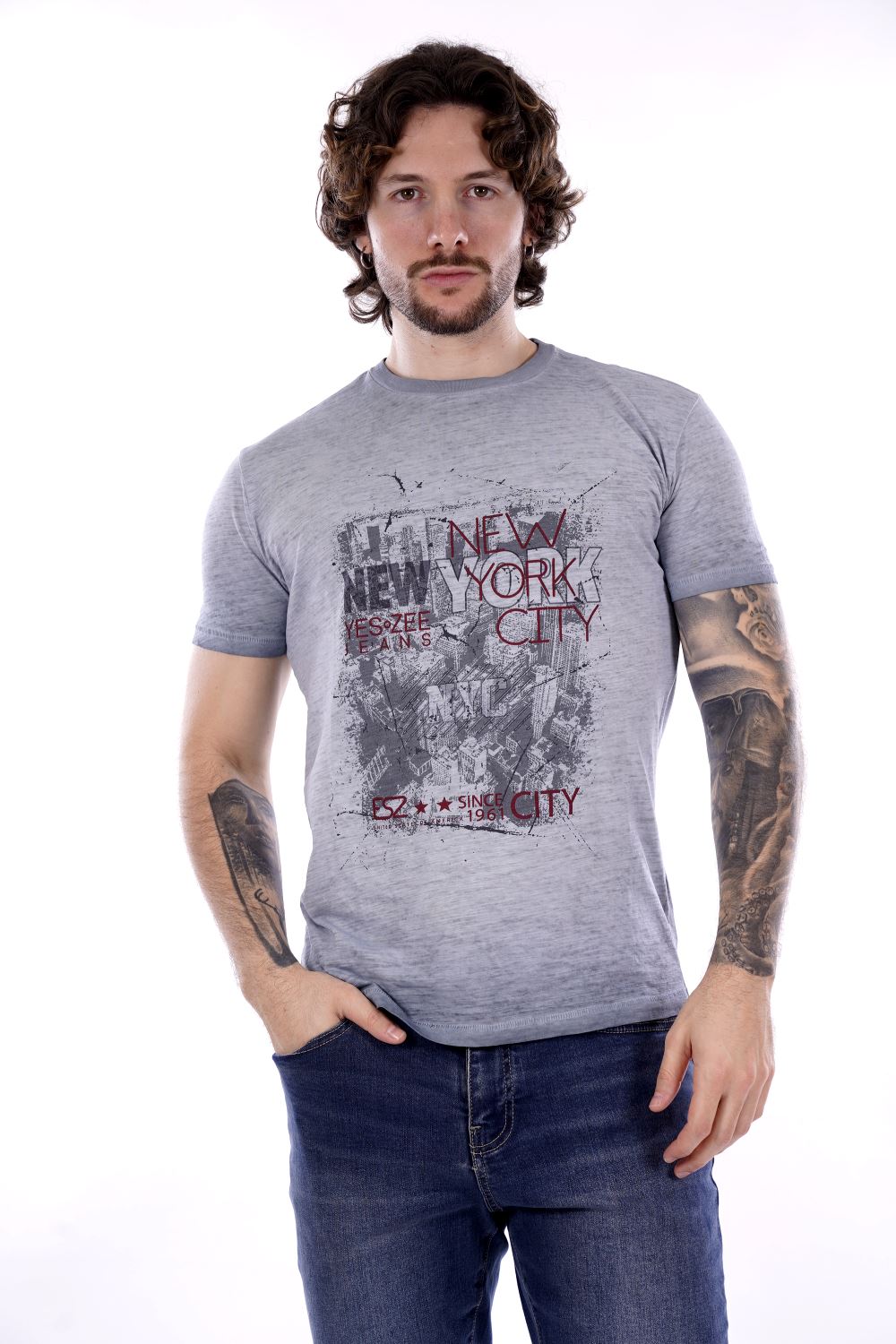 T-shirt Blu Da Uomo