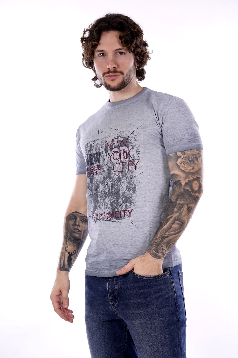 T-shirt Blu Da Uomo