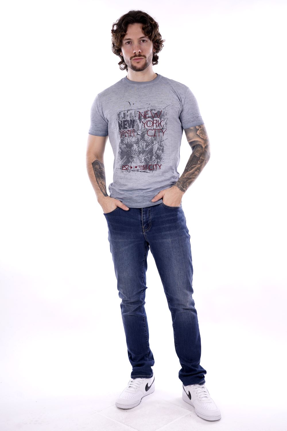 T-shirt Blu Da Uomo