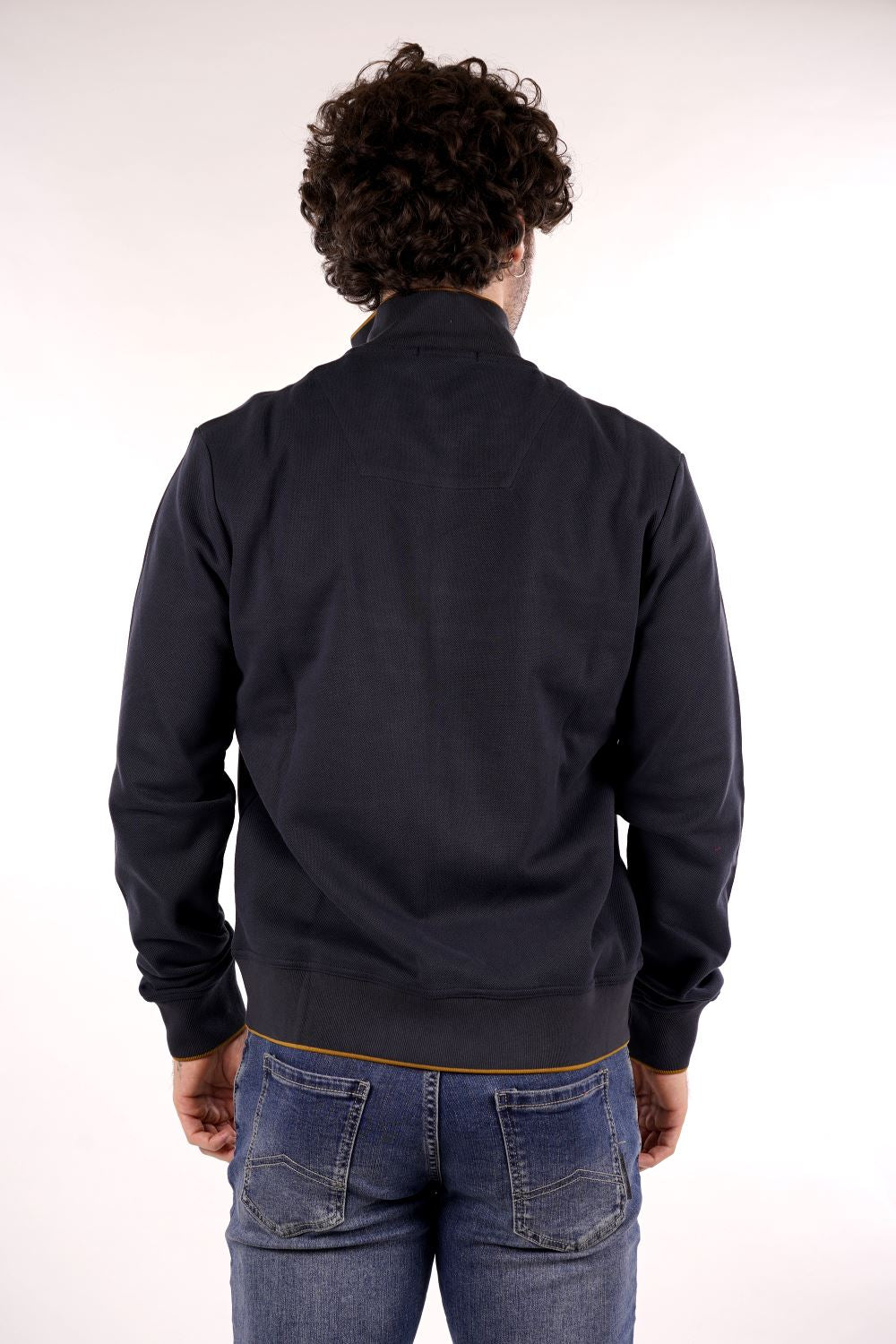 Felpa Full Zip AERONAUTICA MILITARE da Uomo - blu FE201194648 BLUROSSO
