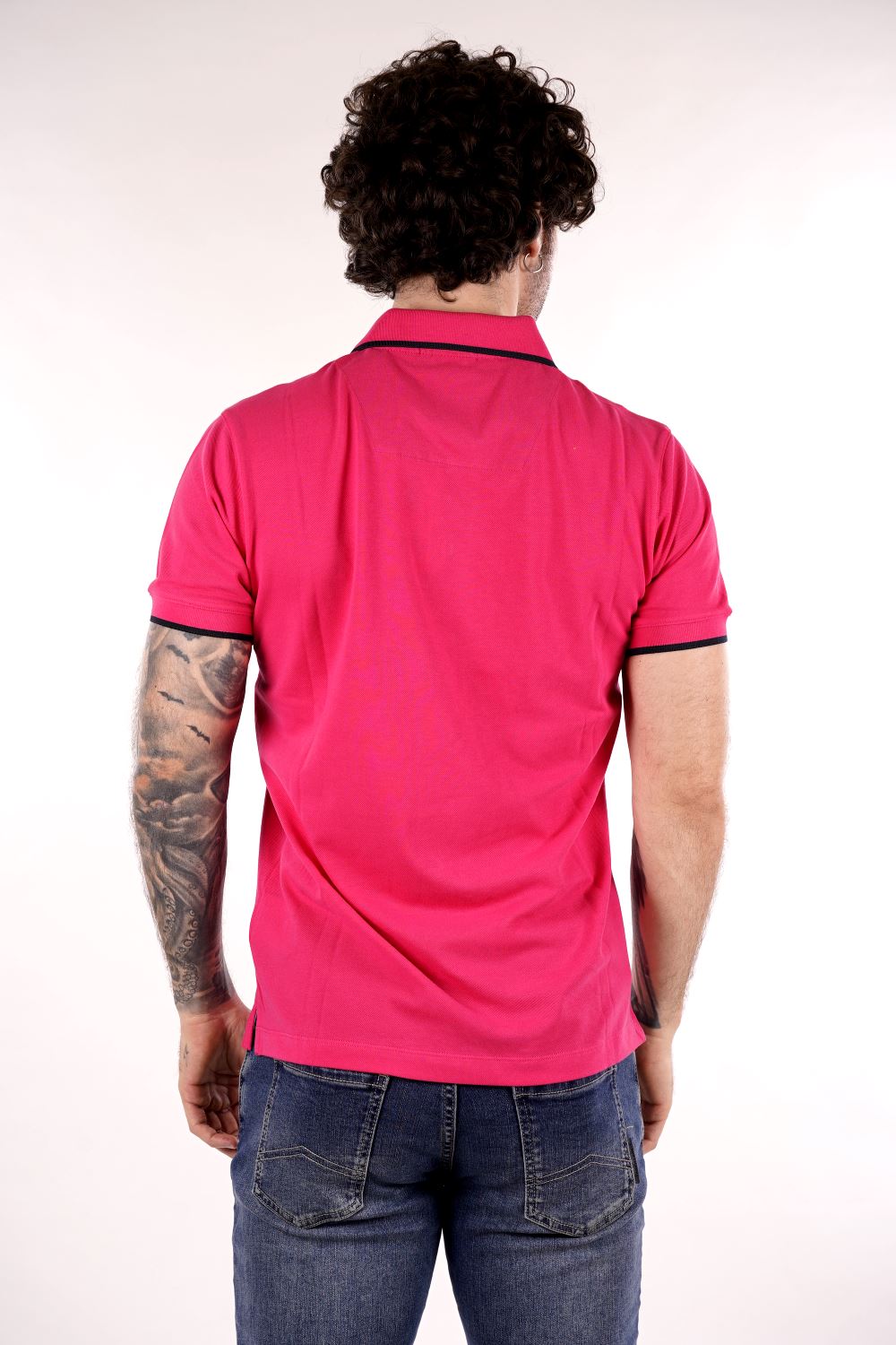 Polo maniche corte AERONAUTICA MILITARE da Uomo - rosa PO130819335 MAGENTA