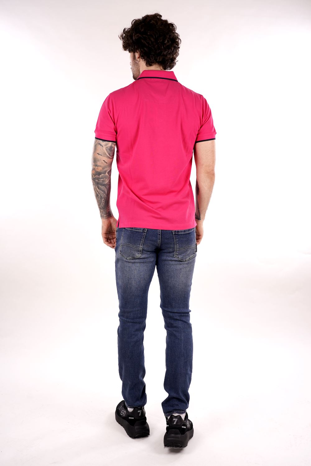 Polo maniche corte AERONAUTICA MILITARE da Uomo - rosa PO130819335 MAGENTA