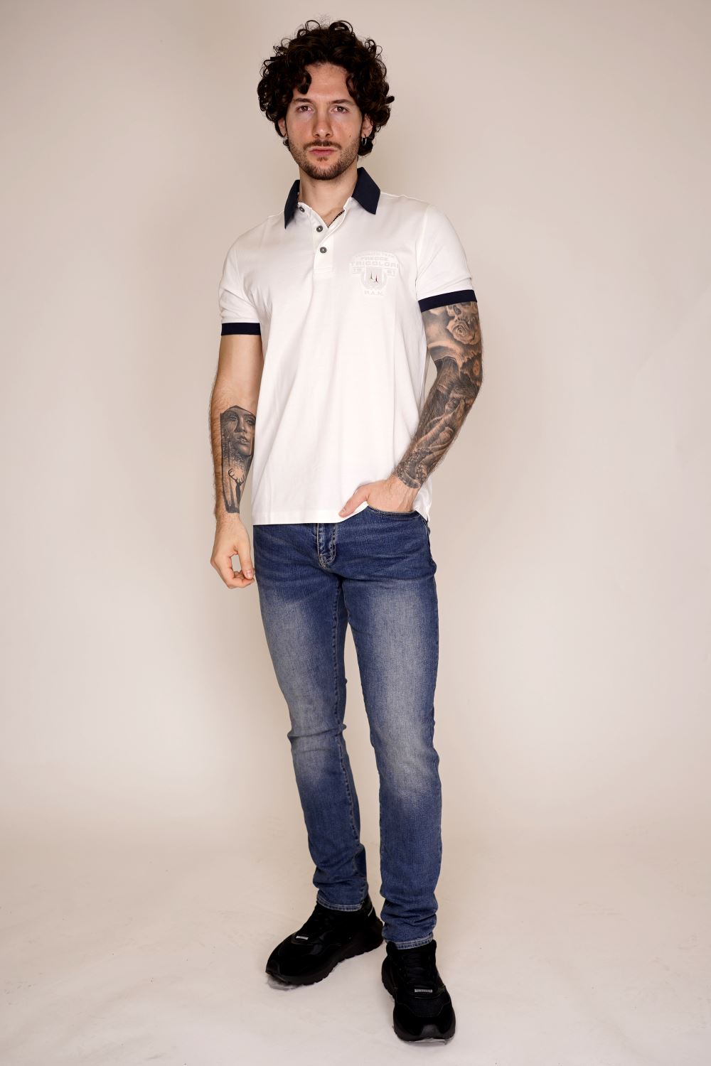 Polo maniche corte AERONAUTICA MILITARE da Uomo - bianco PO186373009 BIANCO