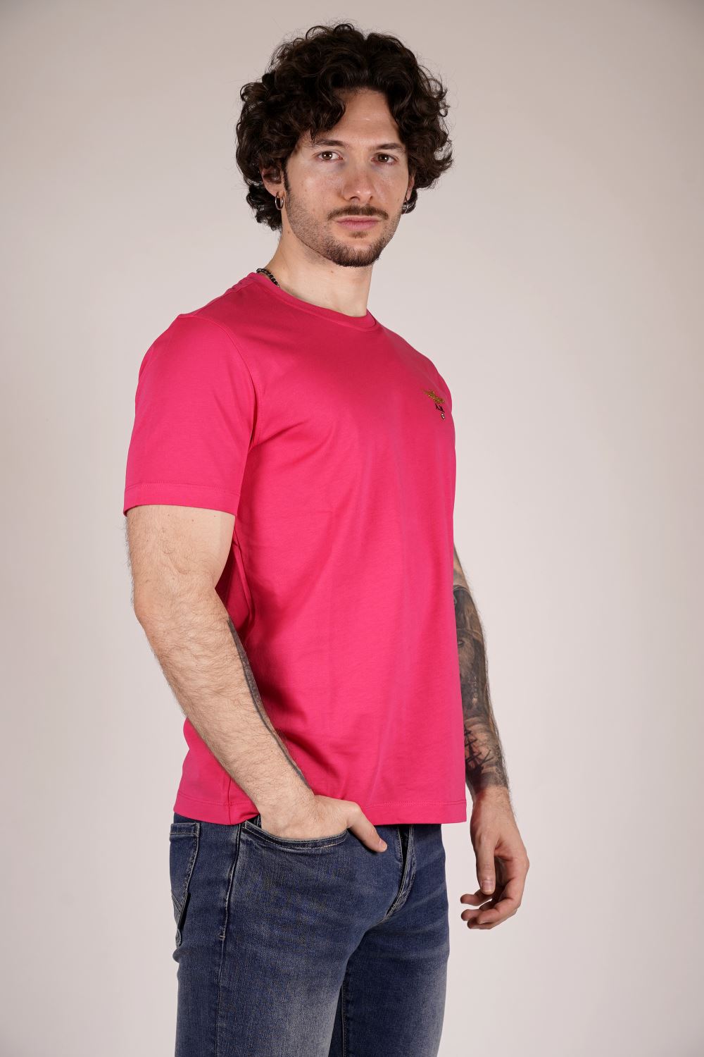 T-shirt AERONAUTICA MILITARE da Uomo - rosa TS158019335 MAGENTA