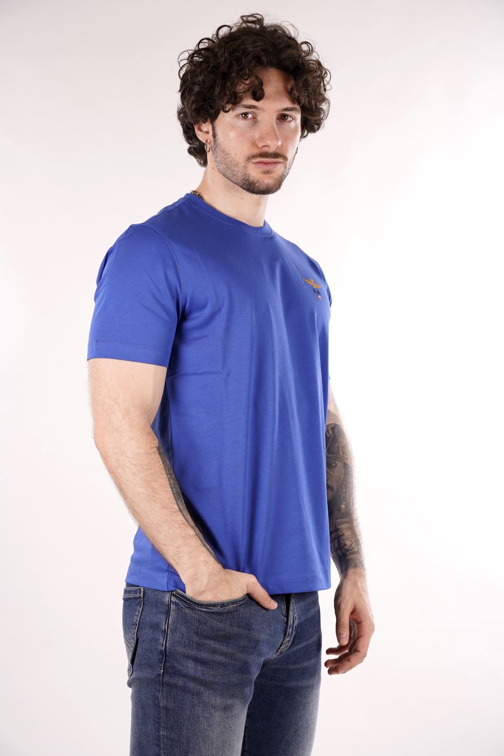 T-shirt AERONAUTICA MILITARE da Uomo - blu TS158021305 BLUETTE