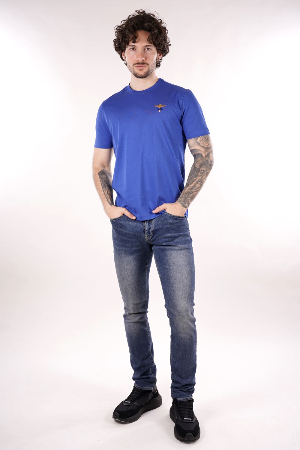 T-shirt AERONAUTICA MILITARE da Uomo - blu TS158021305 BLUETTE
